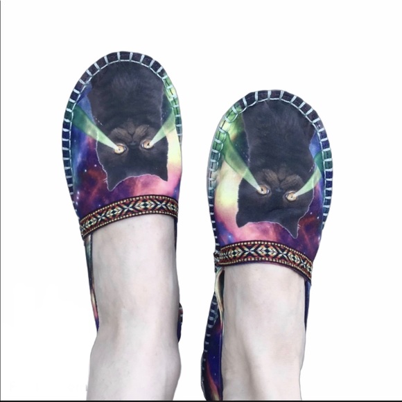 TIGERBEAR Republik ESPADRILLES TIE DYE flats women’s shoes hippie 70s Woodstock - Picture 10 of 10